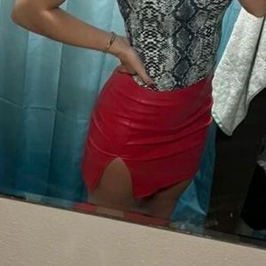 Red Pencil Skirt